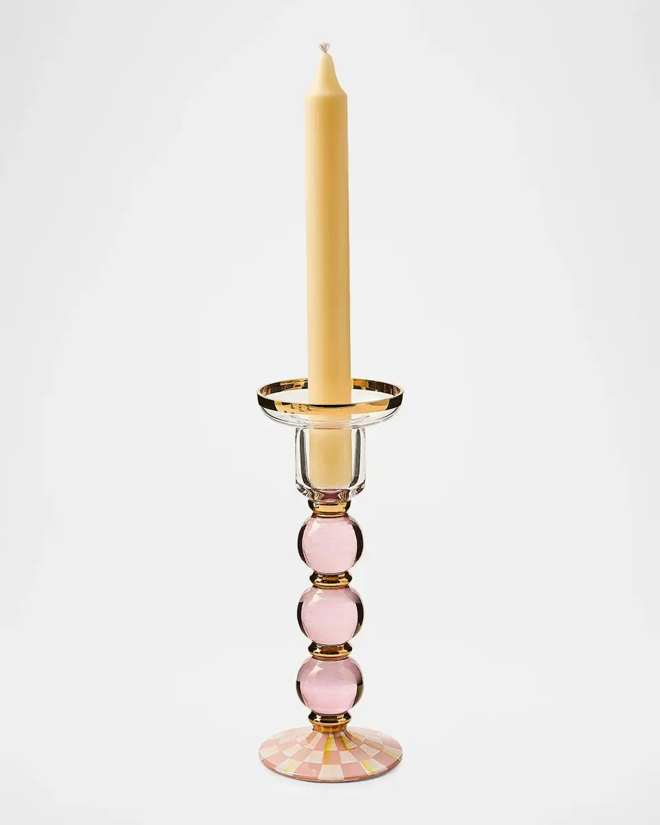 MacKenzie-Childs Checked Glass Candleholder | Thumbnail 2 MacKenzie-Childs Checked Glass Candleholder | Thumbnail 2
