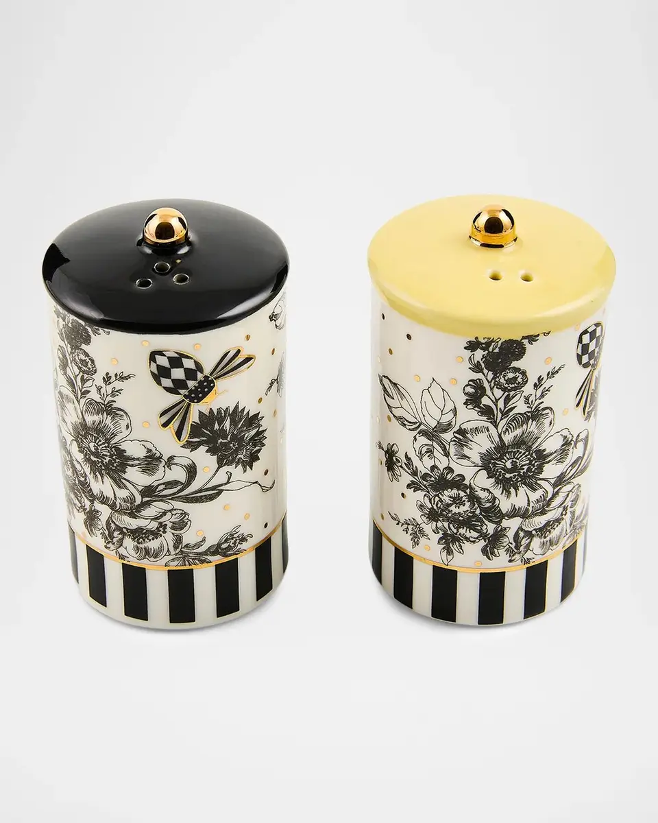 MacKenzie-Childs Bee Toile 2-Piece Ceramic Canister Set | Thumbnail 2 MacKenzie-Childs Bee Toile 2-Piece Ceramic Canister Set | Thumbnail 2