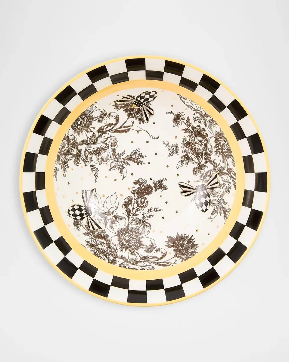 MacKenzie-Childs Bee Toile Ceramic Bowl | Thumbnail 3