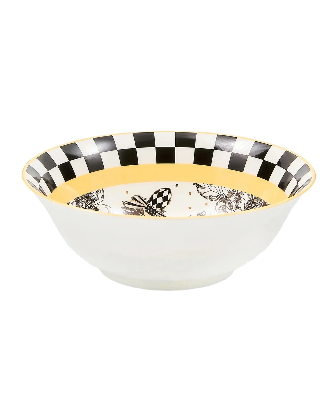 MacKenzie-Childs Bee Toile Ceramic Bowl
