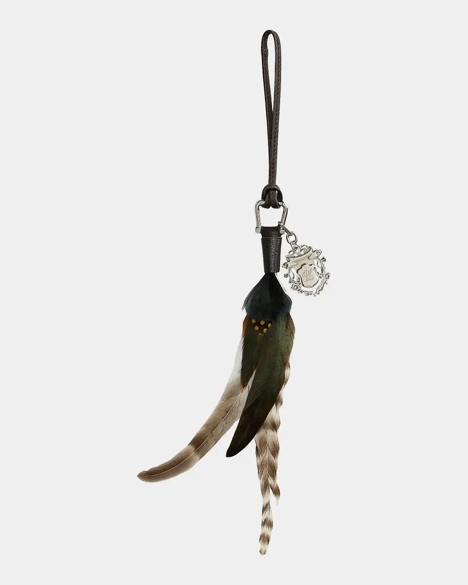 Ralph Lauren Collection Goatskin & Feathers Bag Charm | Thumbnail 3 Ralph Lauren Collection Goatskin & Feathers Bag Charm | Thumbnail 3