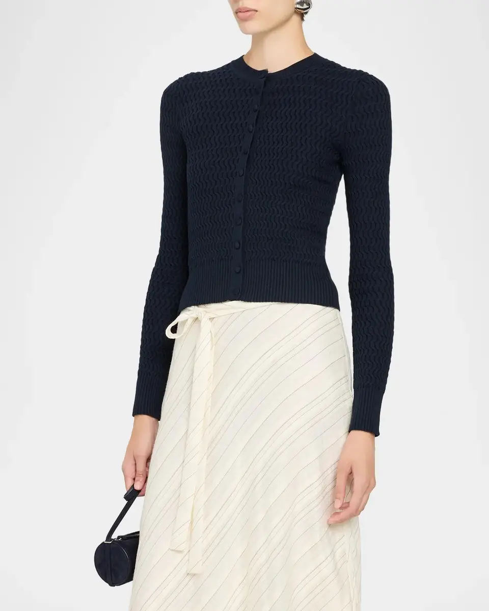 Proenza Schouler White Label Marci Knit Cardigan | Thumbnail 4 Proenza Schouler White Label Marci Knit Cardigan | Thumbnail 4