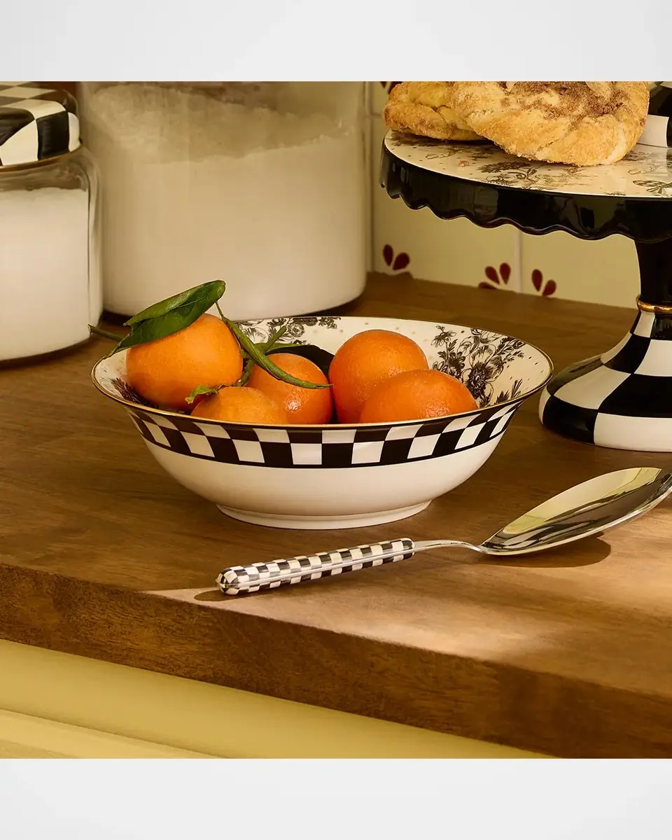MacKenzie-Childs Bee Toile Ceramic Serving Bowl | Thumbnail 4 MacKenzie-Childs Bee Toile Ceramic Serving Bowl | Thumbnail 4