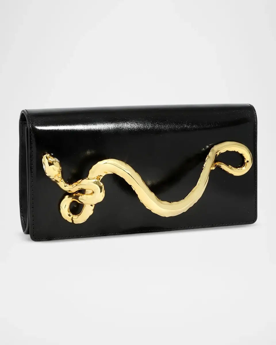 ALEXIS BITTAR Serpent Leather Clutch Bag | Thumbnail 3 ALEXIS BITTAR Serpent Leather Clutch Bag | Thumbnail 3