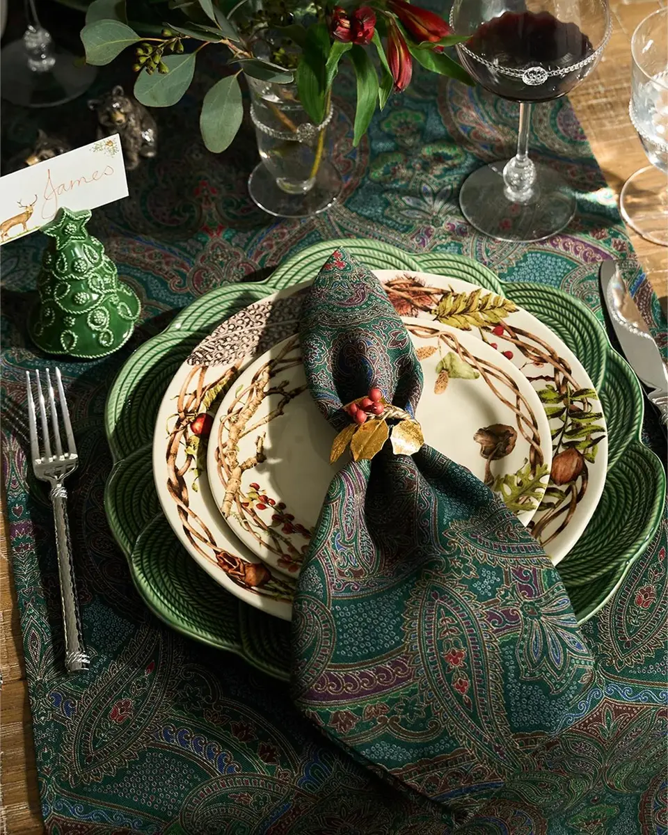 Juliska Paisley Table Runner, 18" x 90" | Thumbnail 4 Juliska Paisley Table Runner, 18" x 90" | Thumbnail 4