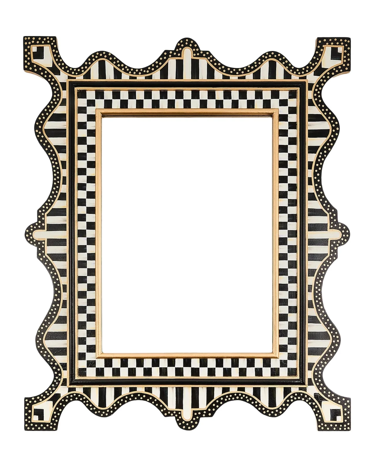 MacKenzie-Childs Courtly Check Statement Mirror