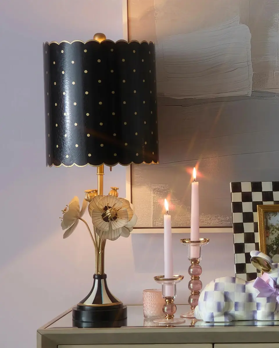 MacKenzie-Childs Poppy Polka Dot Table Lamp | Thumbnail 3