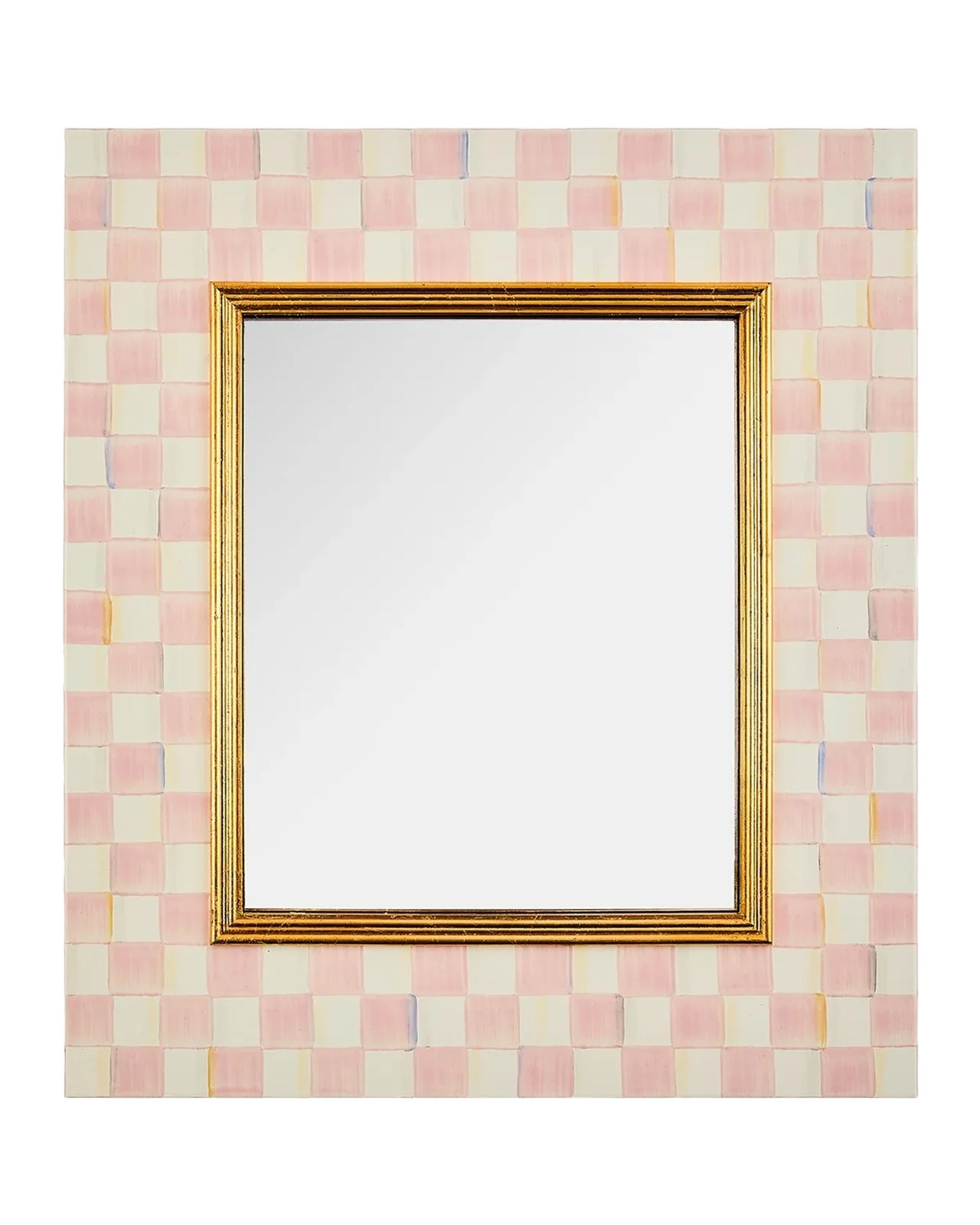 MacKenzie-Childs Rose Check Wall Mirror