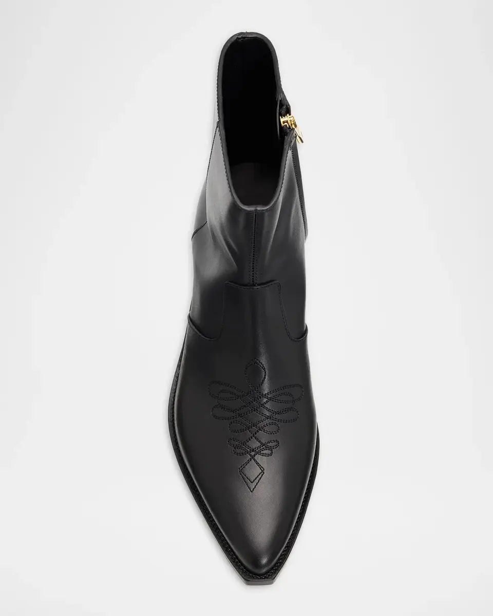AMIRI Men's Leather MA Point-Toe Zipped Ankle Boots | Thumbnail 4