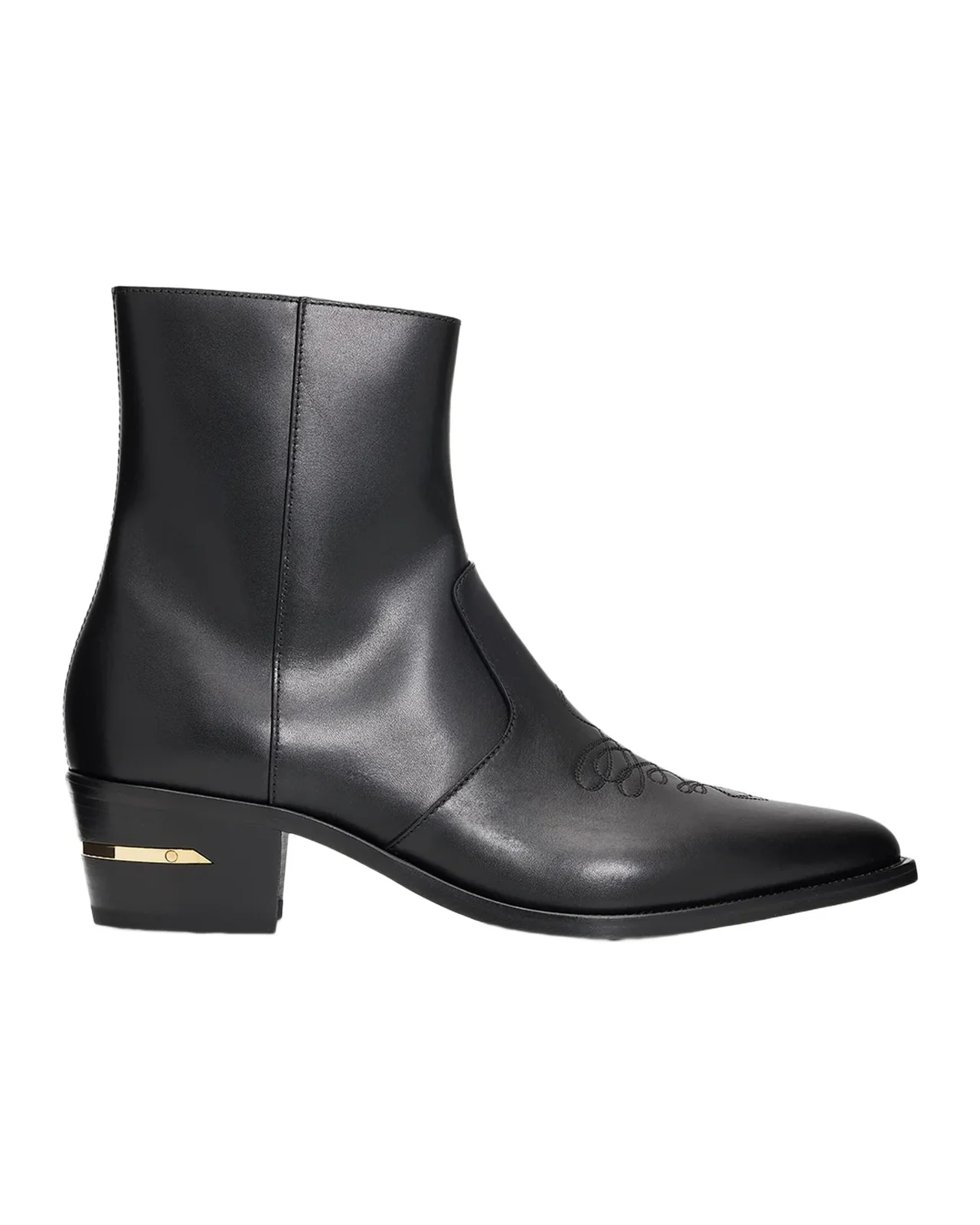 AMIRI Men's Leather MA Point-Toe Zipped Ankle Boots