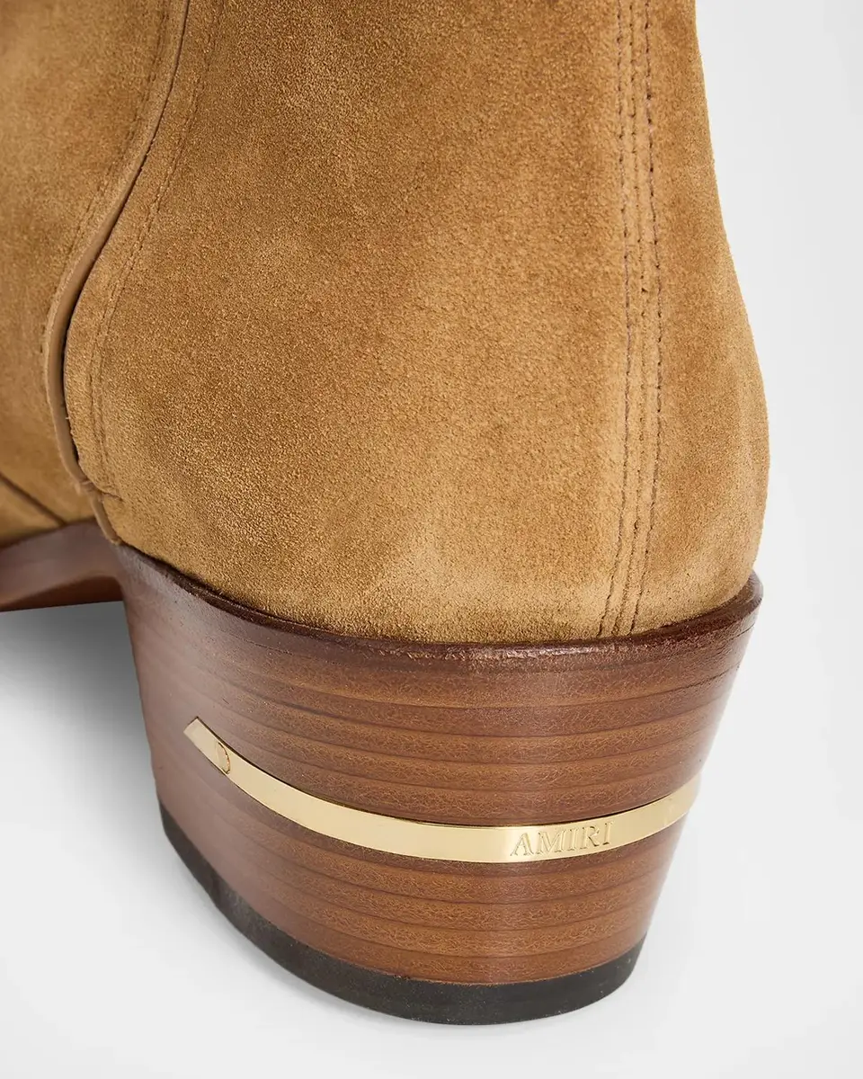 AMIRI Men's Suede MA Point-Toe Zipped Ankle Boots | Thumbnail 3 AMIRI Men's Suede MA Point-Toe Zipped Ankle Boots | Thumbnail 3