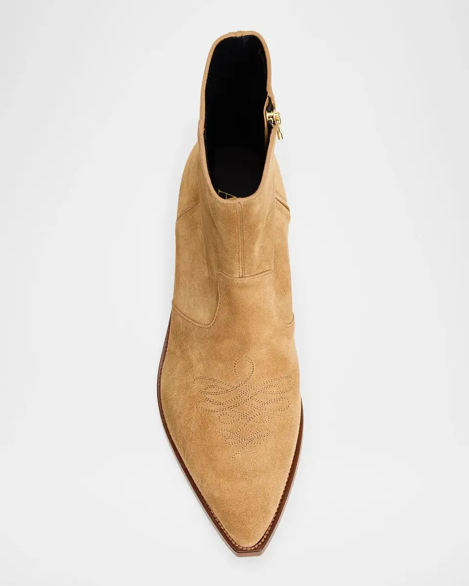 AMIRI Men's Suede MA Point-Toe Zipped Ankle Boots | Thumbnail 4 AMIRI Men's Suede MA Point-Toe Zipped Ankle Boots | Thumbnail 4