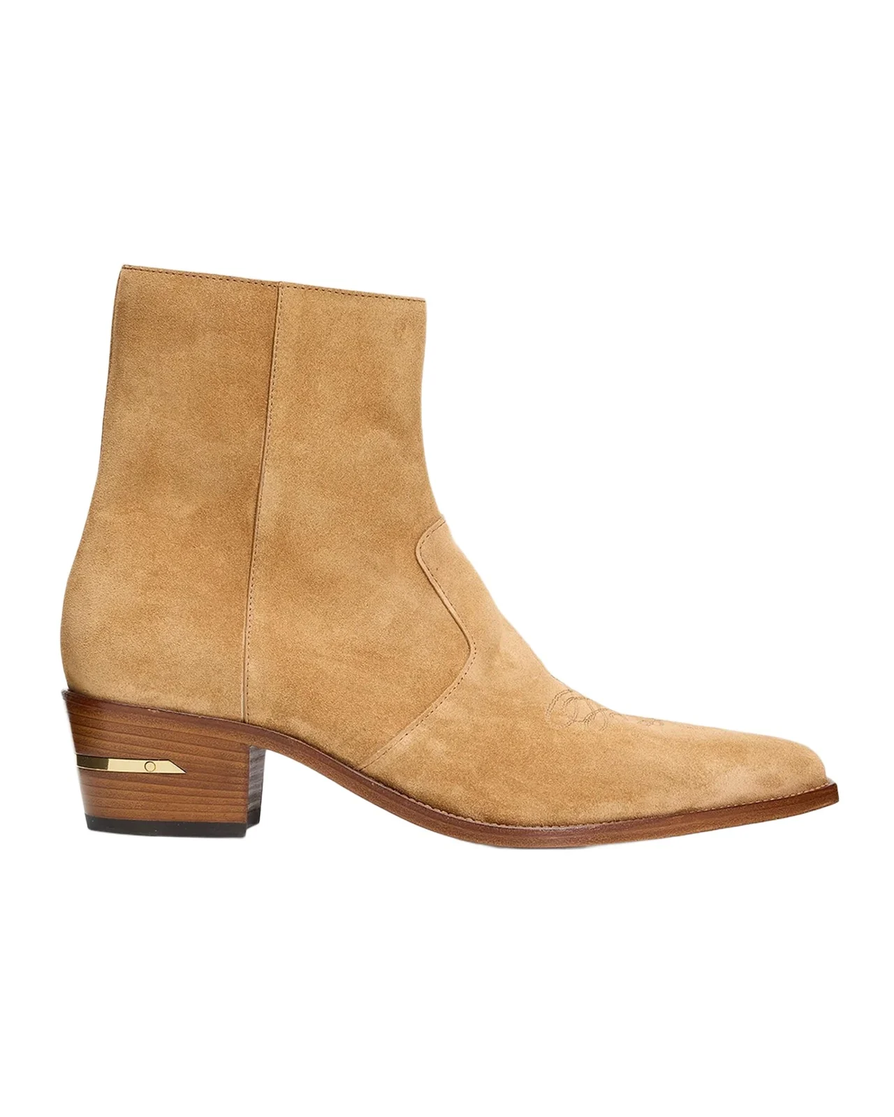 AMIRI Men's Suede MA Point-Toe Zipped Ankle Boots