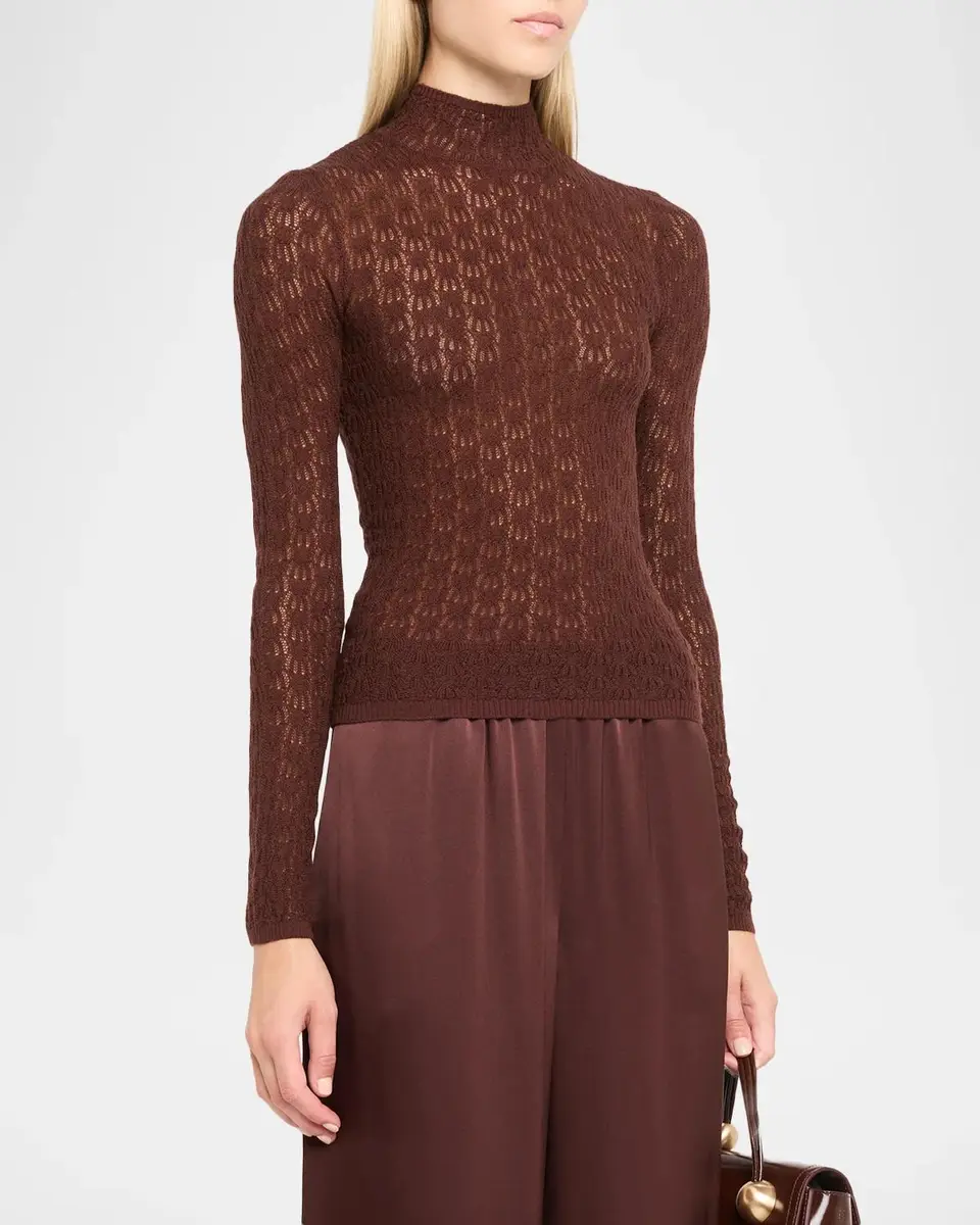 Sablyn Rhea Sheer Merino Wool Sweater | Thumbnail 4