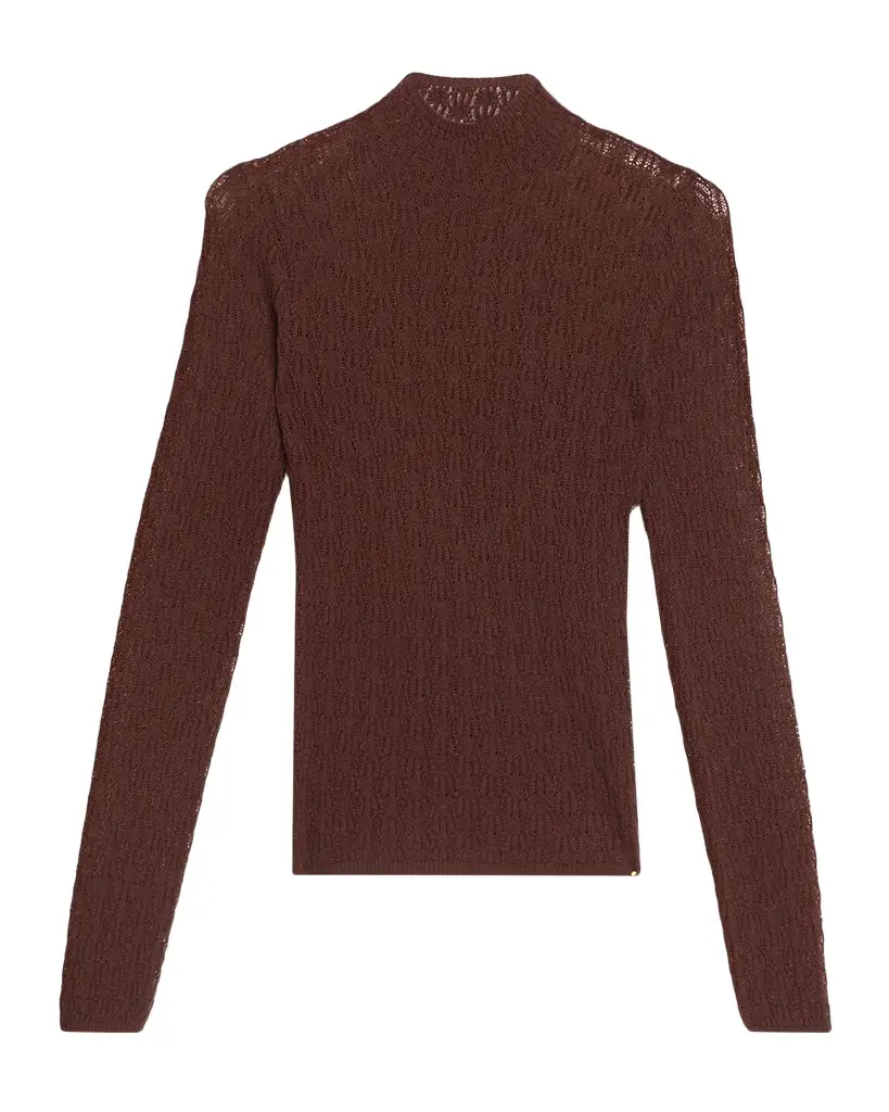 Sablyn Rhea Sheer Merino Wool Sweater | Image 1 Sablyn Rhea Sheer Merino Wool Sweater | Image 1