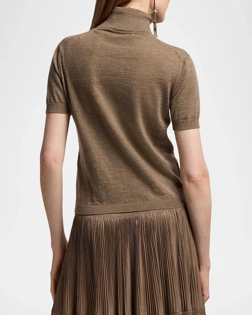 Ralph Lauren Collection Cashmere Short-Sleeve Turtleneck Sweater | Thumbnail 3 Ralph Lauren Collection Cashmere Short-Sleeve Turtleneck Sweater | Thumbnail 3