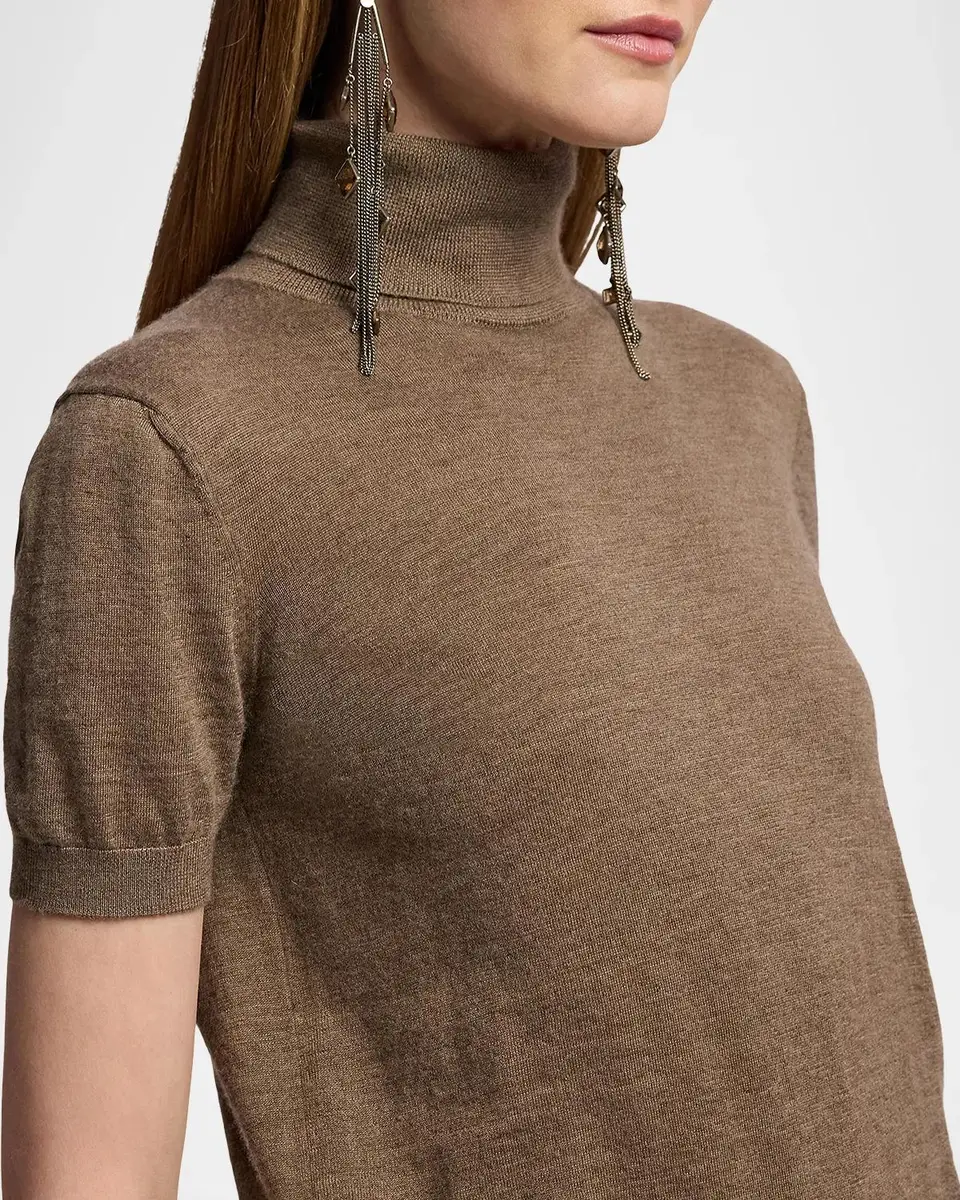 Ralph Lauren Collection Cashmere Short-Sleeve Turtleneck Sweater | Thumbnail 5 Ralph Lauren Collection Cashmere Short-Sleeve Turtleneck Sweater | Thumbnail 5