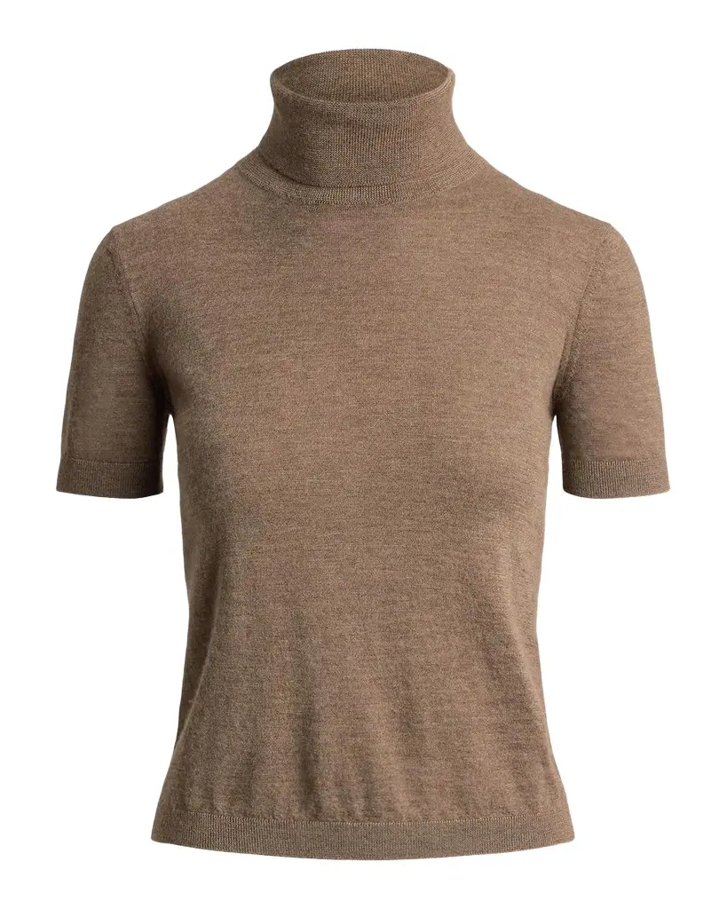Ralph Lauren Collection Turtleneck Short-Sleeve Cashmere Sweater | Image 1 Ralph Lauren Collection Turtleneck Short-Sleeve Cashmere Sweater | Image 1