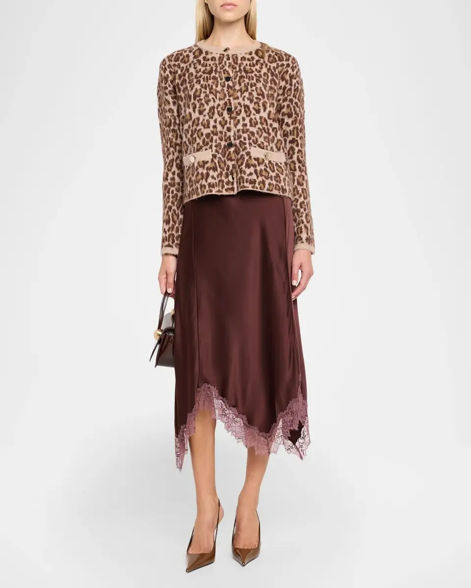 Sablyn Keri Asymmetric Lace-Trim Midi Skirt | Thumbnail 2