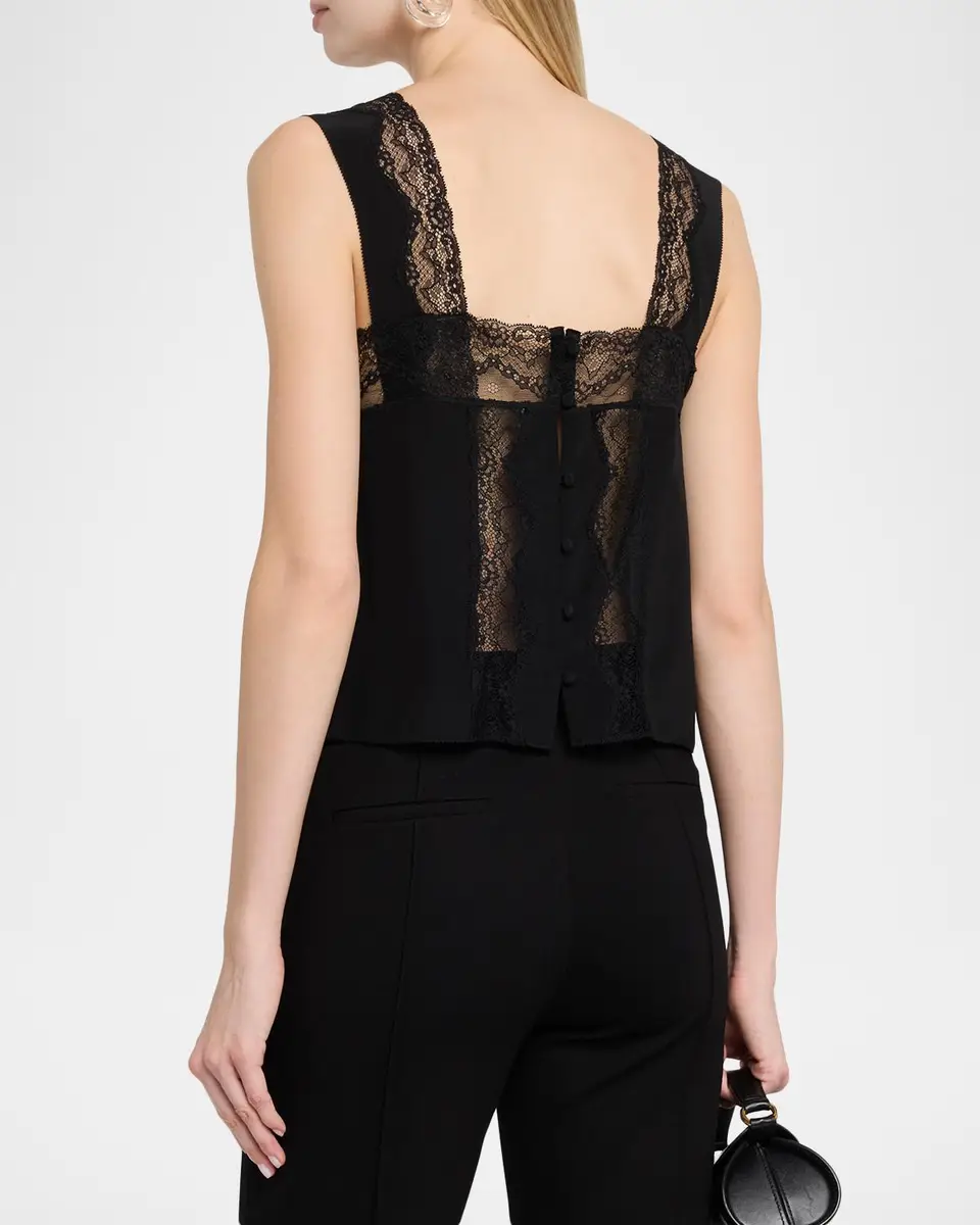Frame The Chandelier Crop Top | Thumbnail 3 Frame The Chandelier Crop Top | Thumbnail 3