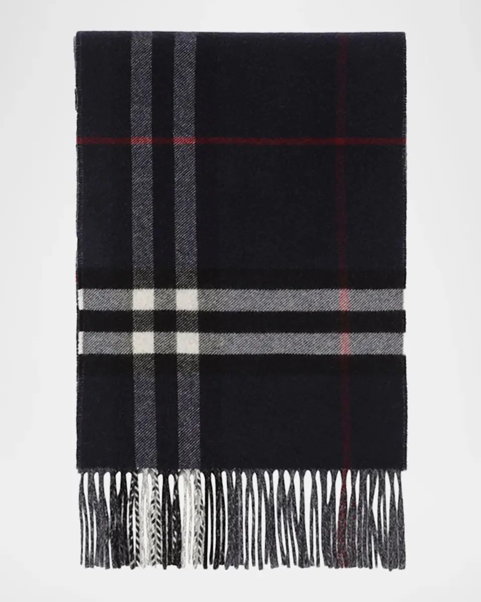 Burberry Men's Reversible Check Cashmere Scarf | Thumbnail 2 Burberry Men's Reversible Check Cashmere Scarf | Thumbnail 2