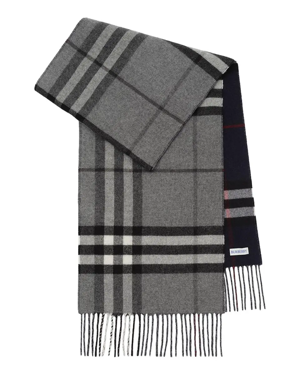 Burberry Men's Reversible Check Cashmere Scarf | Thumbnail 3 Burberry Men's Reversible Check Cashmere Scarf | Thumbnail 3