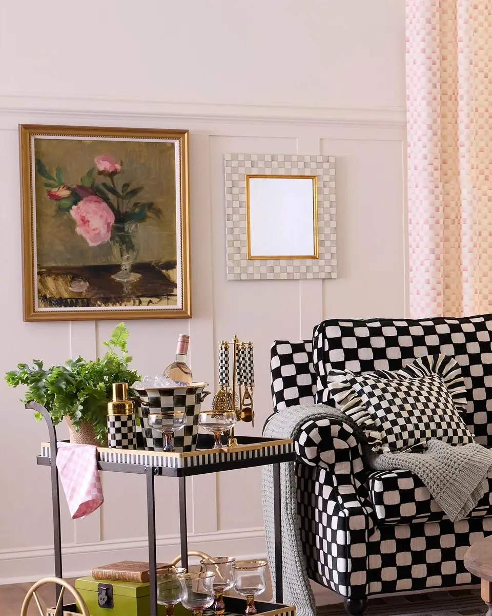 MacKenzie-Childs Checked Wall Mirror | Thumbnail 3