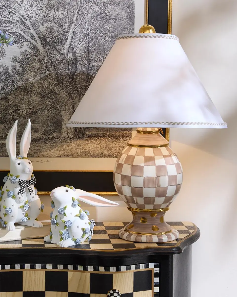 MacKenzie-Childs Check Ceramic Globe Lamp | Thumbnail 3 MacKenzie-Childs Check Ceramic Globe Lamp | Thumbnail 3