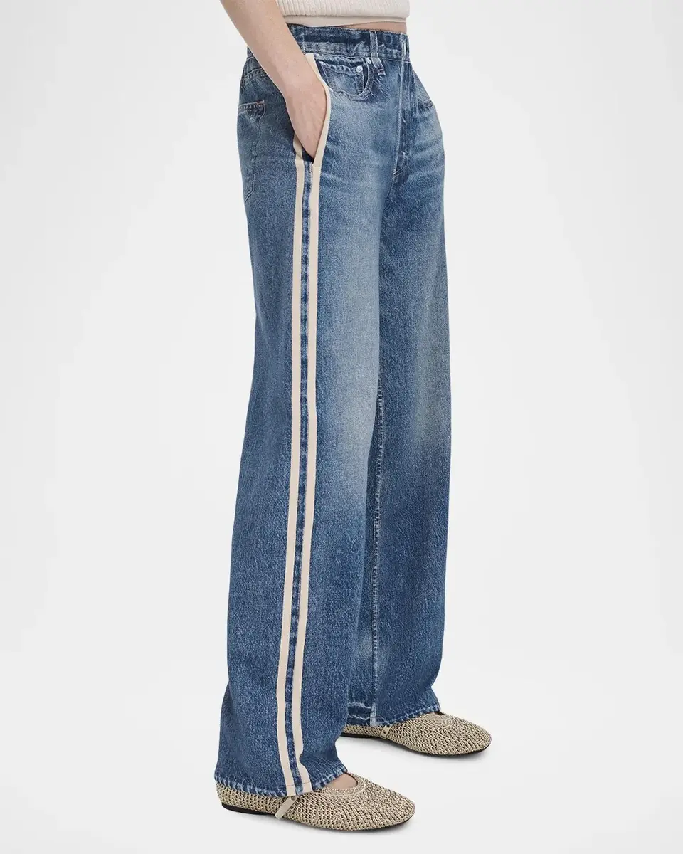 rag & bone rb Miramar Terry Wide-Leg Track Jeans | Thumbnail 6 rag & bone rb Miramar Terry Wide-Leg Track Jeans | Thumbnail 6