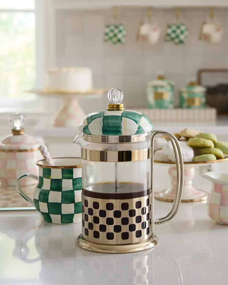 MacKenzie-Childs Check French Press | Thumbnail 4