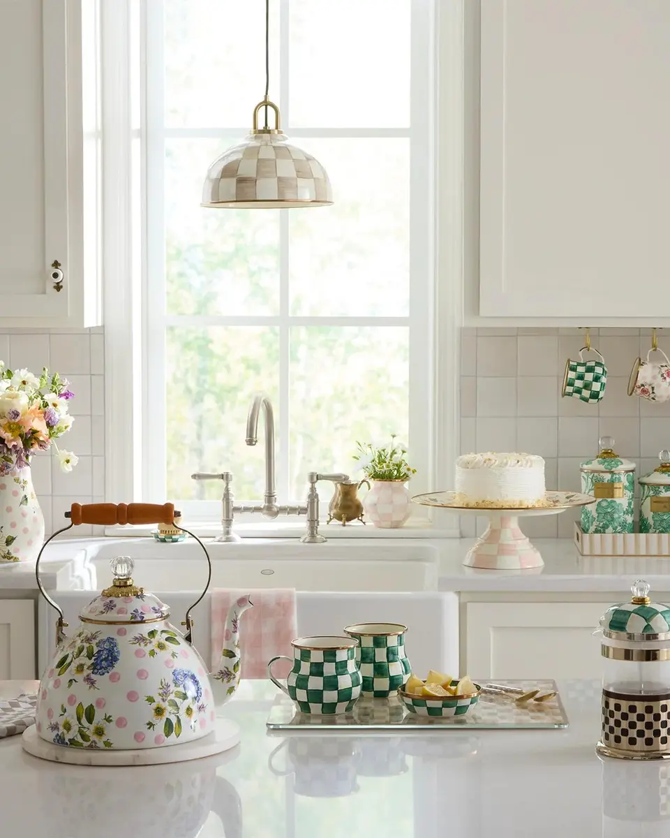 MacKenzie-Childs Check French Press | Thumbnail 5