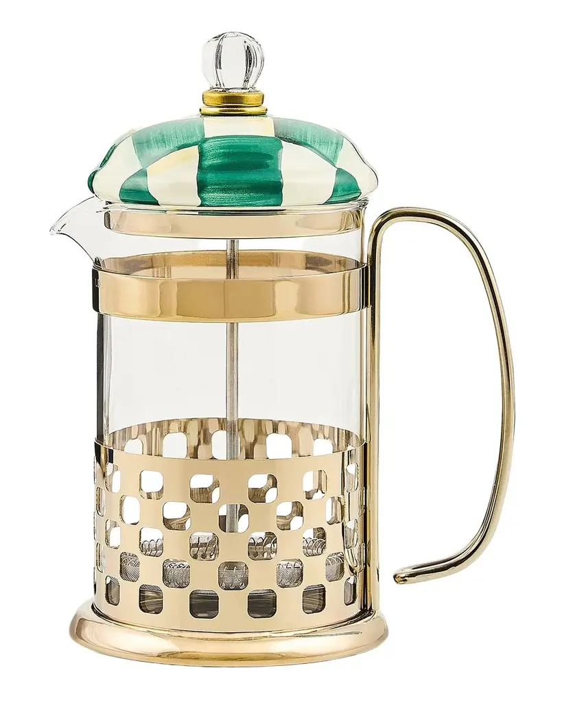 MacKenzie-Childs Check French Press | Image 1 MacKenzie-Childs Check French Press | Image 1