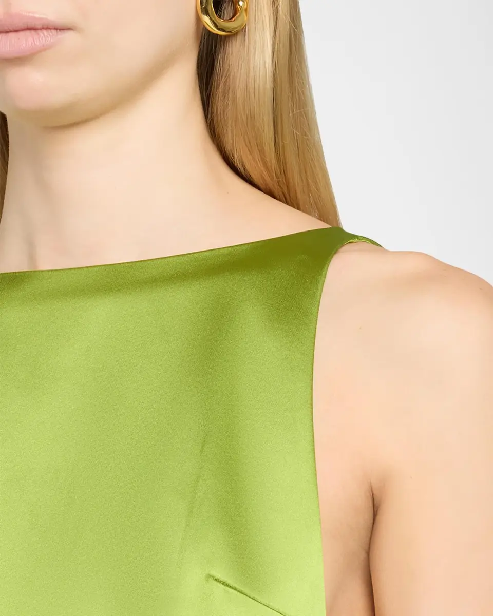Self-Portrait Satin Bow Mini Dress | Thumbnail 5