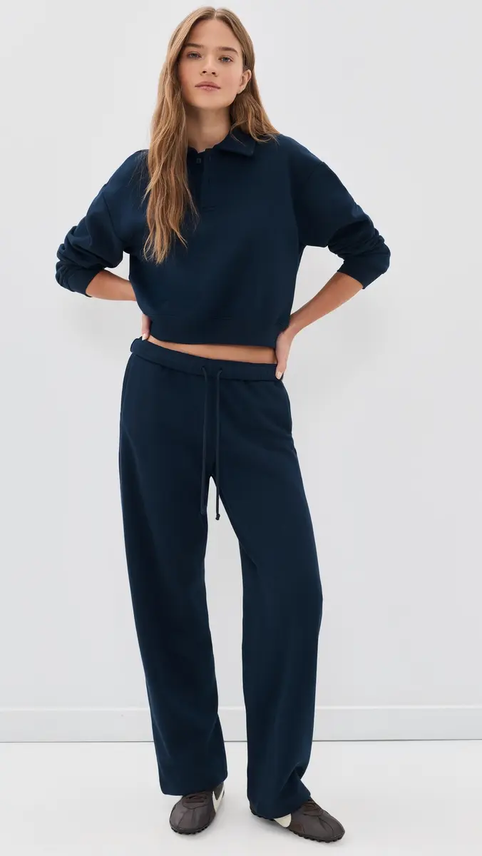 Skims Fleeced Polo Sweatshirt | Thumbnail 5
