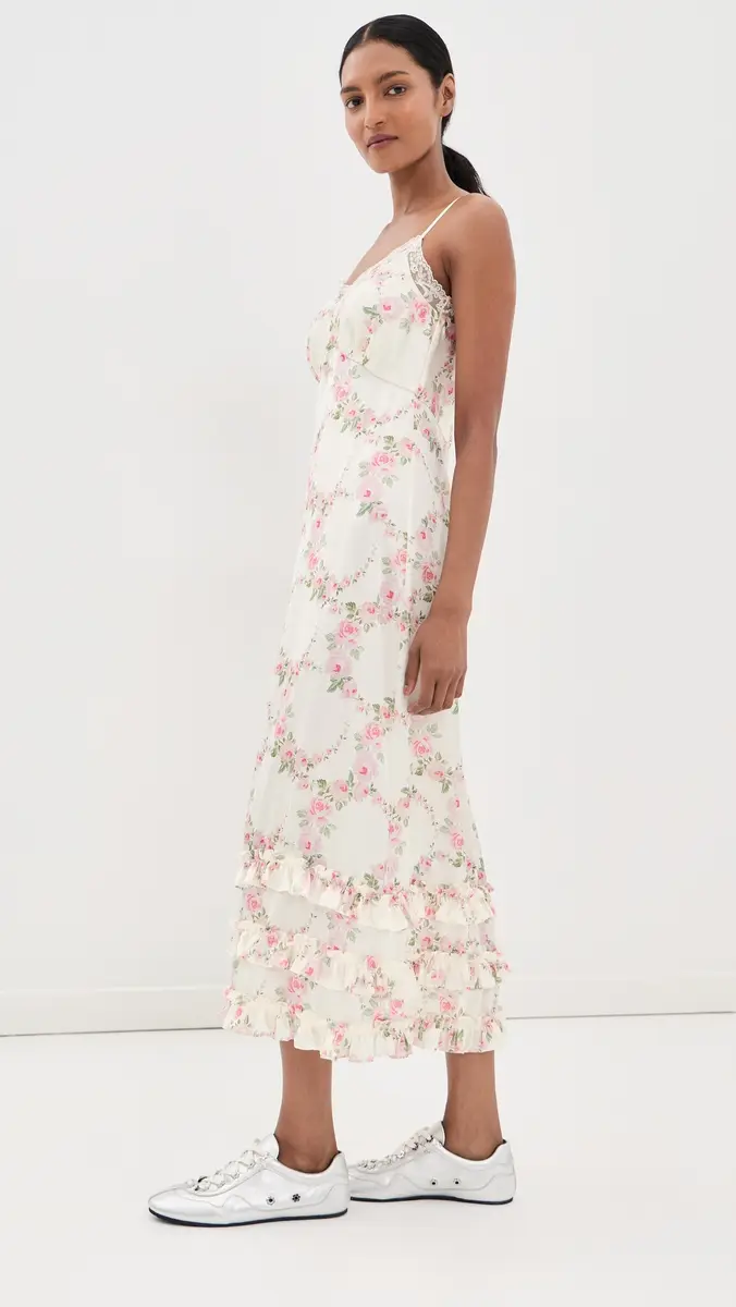 Simone Rocha Ruffle Frill Hem Slip Dress | Thumbnail 4 Simone Rocha Ruffle Frill Hem Slip Dress | Thumbnail 4