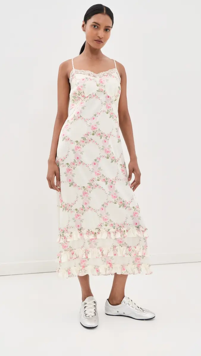 Simone Rocha Ruffle Frill Hem Slip Dress | Thumbnail 5 Simone Rocha Ruffle Frill Hem Slip Dress | Thumbnail 5