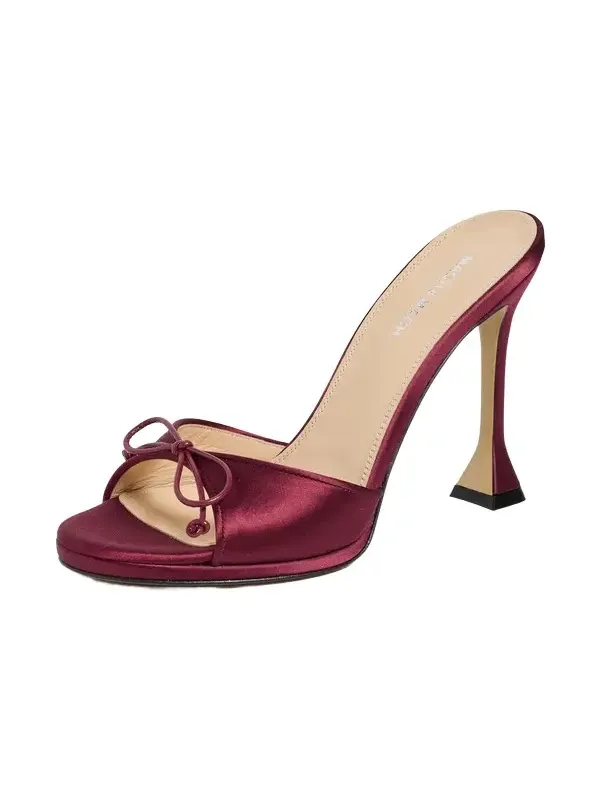 Little Plateau Satin Mules Little Plateau Satin Mules