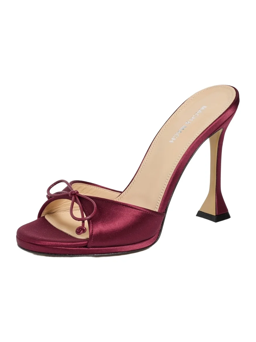 Little Plateau Satin Mules Little Plateau Satin Mules