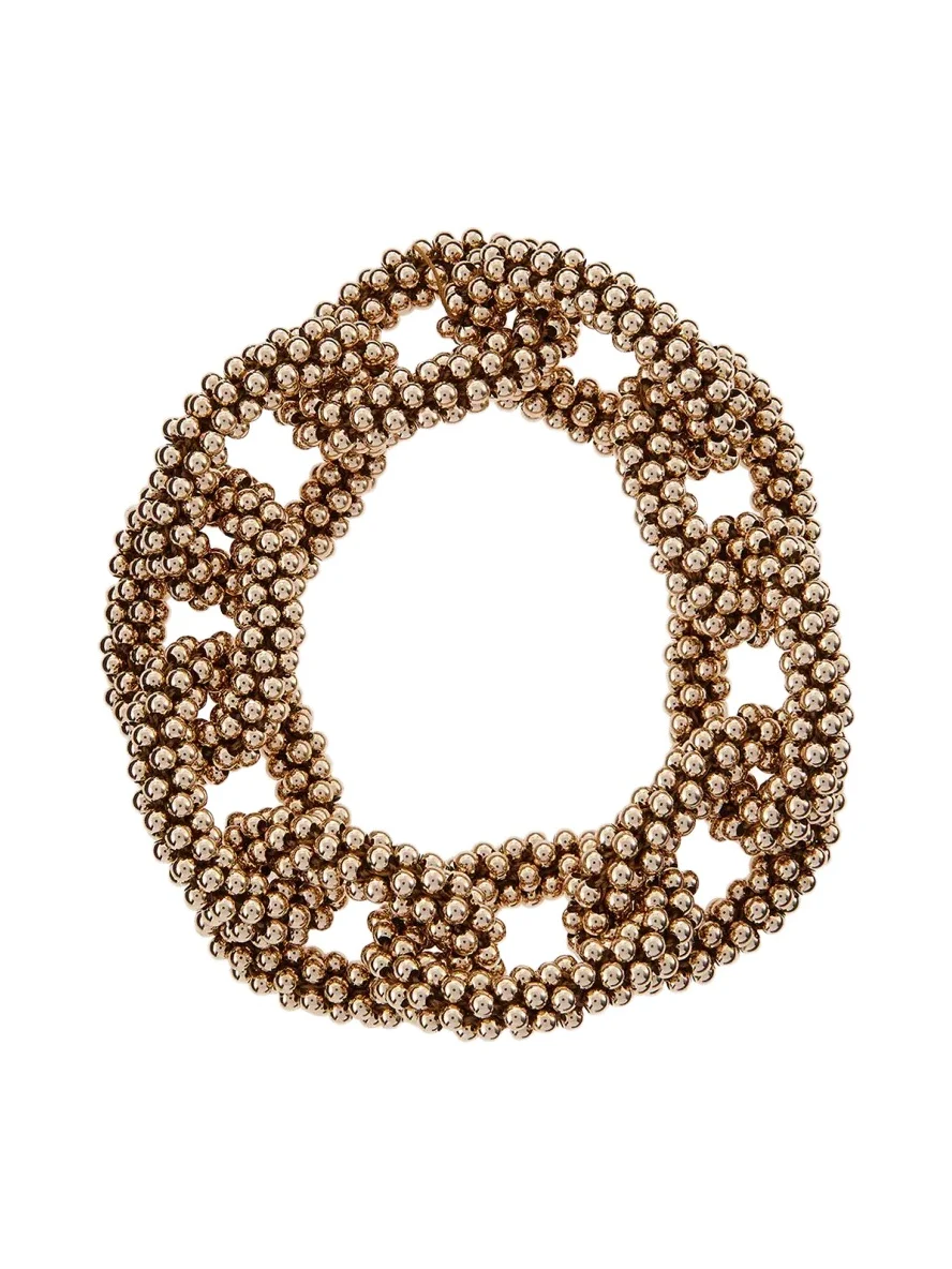 Elsa 14k Gold Beaded Link Bracelet Elsa 14k Gold Beaded Link Bracelet