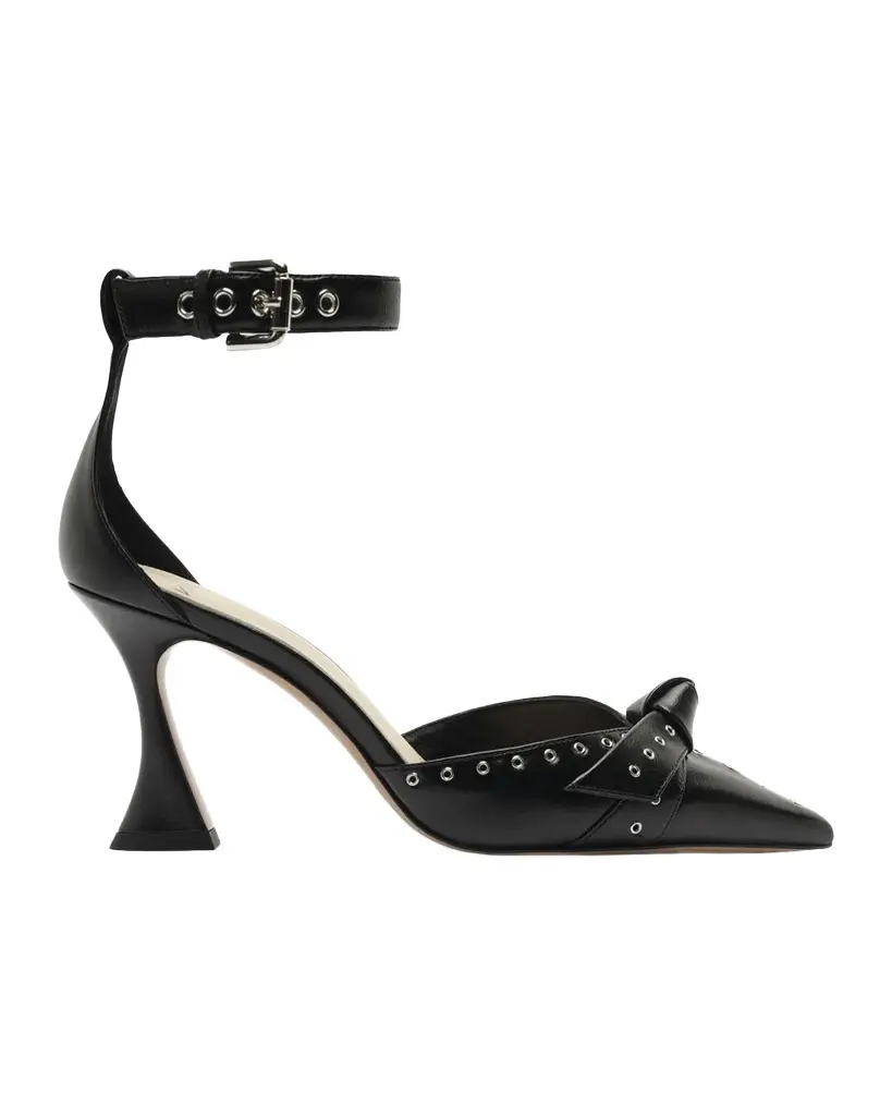 Alexandre Birman 85mm Clarita Grommet Leather Pumps | Image 1 Alexandre Birman 85mm Clarita Grommet Leather Pumps | Image 1