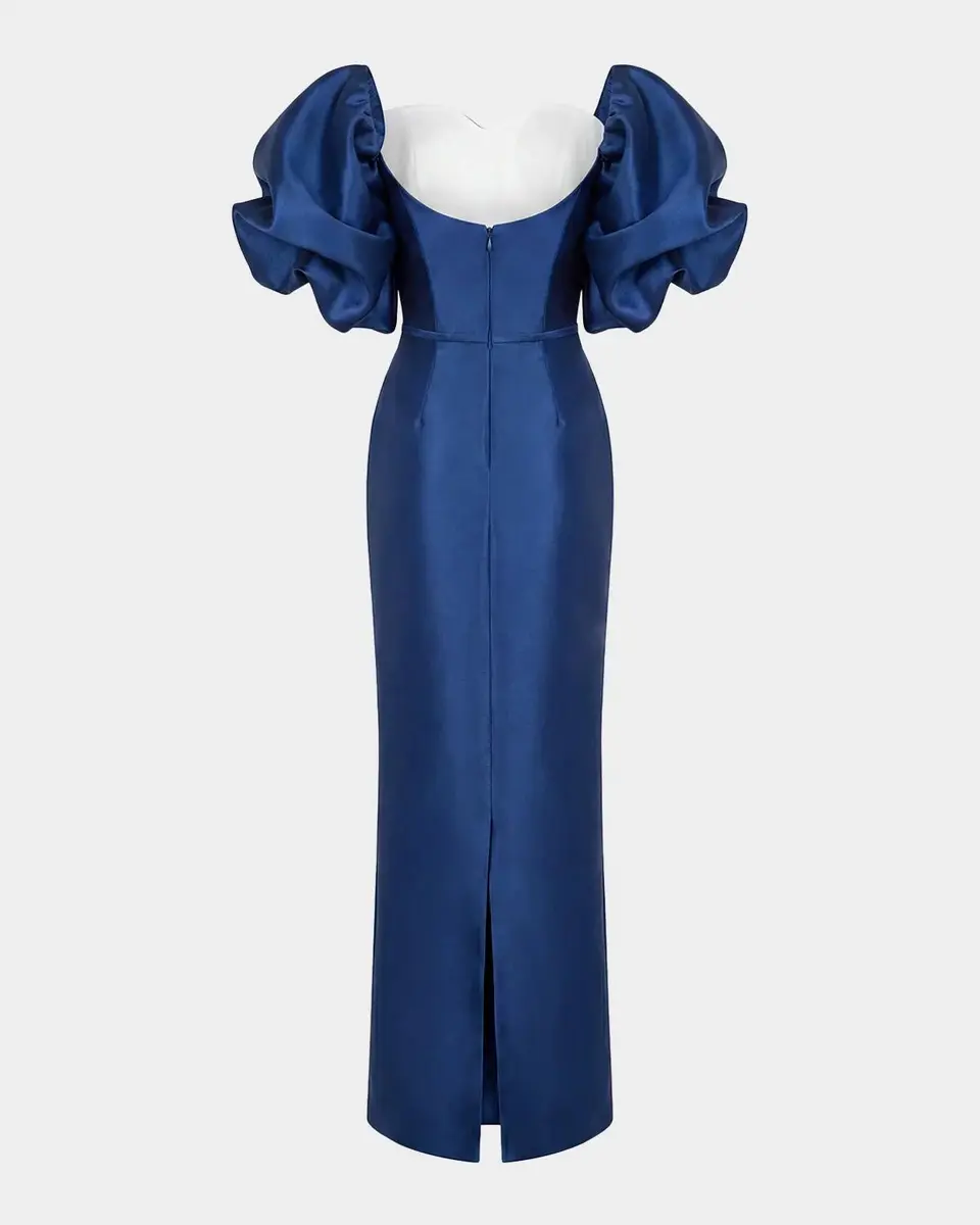 Mac Duggal Off-Shoulder Satin Mermaid Gown | Thumbnail 5 Mac Duggal Off-Shoulder Satin Mermaid Gown | Thumbnail 5