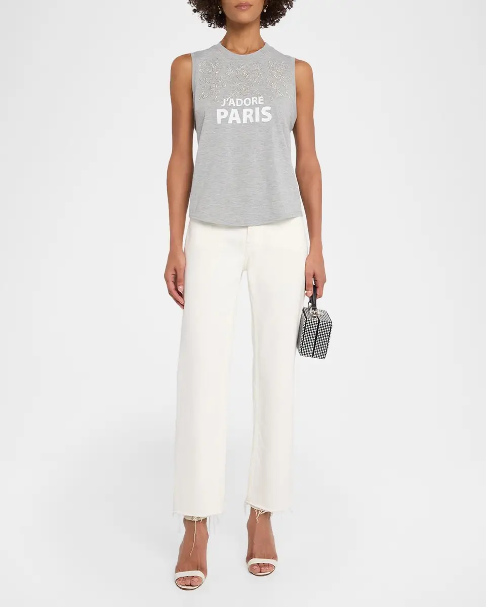 Cinq à Sept J 'Adore Paris Embellished Sleeveless Top | Thumbnail 2