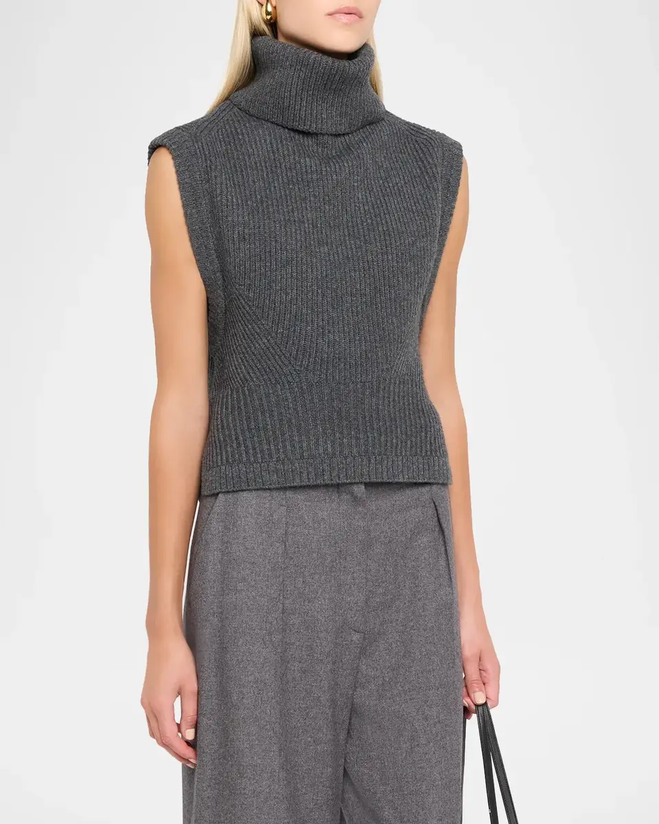 Simkhai Maple Ribbed Wool-Cashmere Top | Thumbnail 4