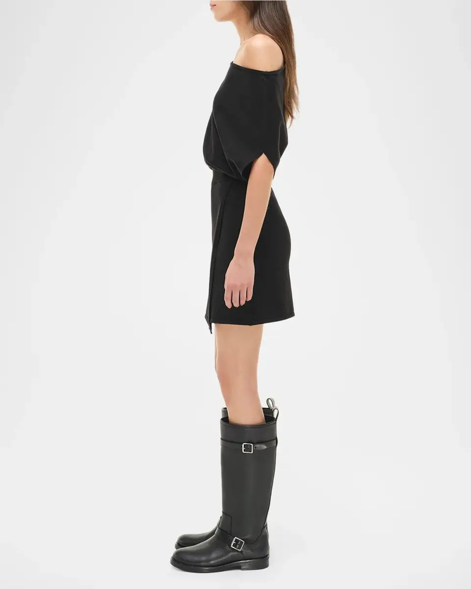 Simkhai Shania Faux-Wrap Wool-Blend Mini Dress | Thumbnail 5 Simkhai Shania Faux-Wrap Wool-Blend Mini Dress | Thumbnail 5