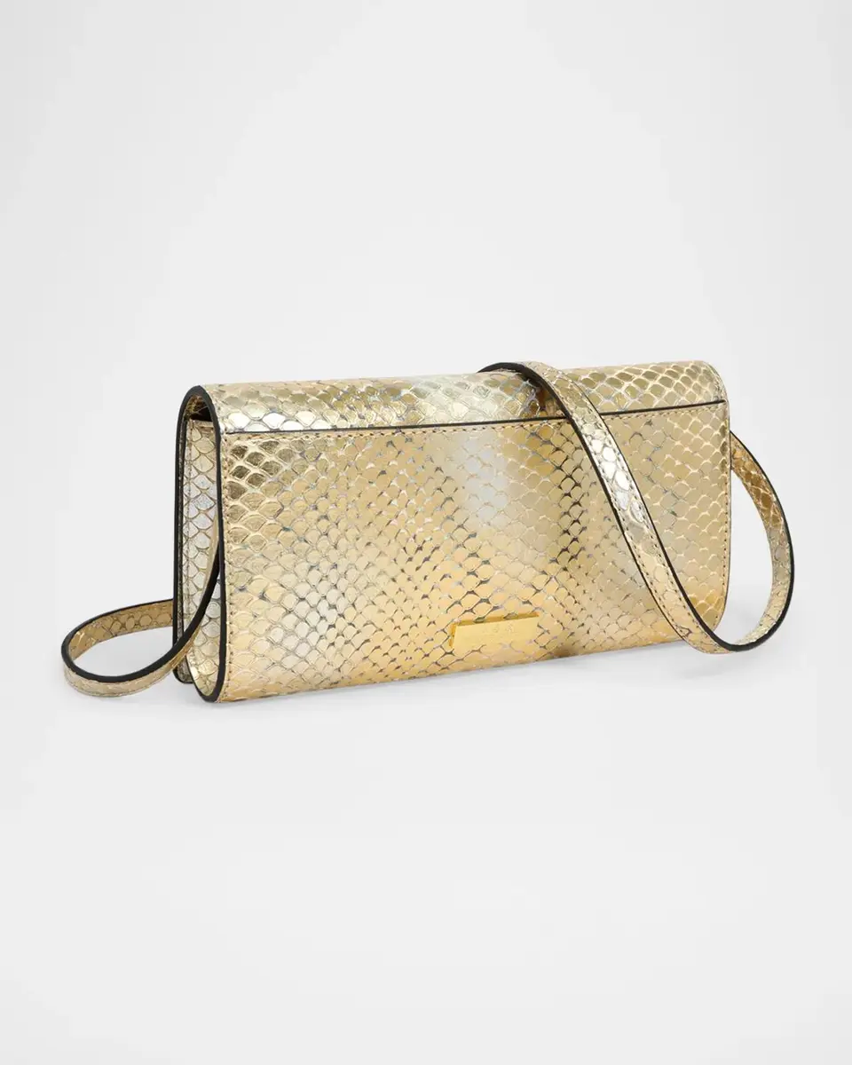 ALEXIS BITTAR Serpent Metallic Python-Embossed Leather Clutch Bag | Thumbnail 7 ALEXIS BITTAR Serpent Metallic Python-Embossed Leather Clutch Bag | Thumbnail 7