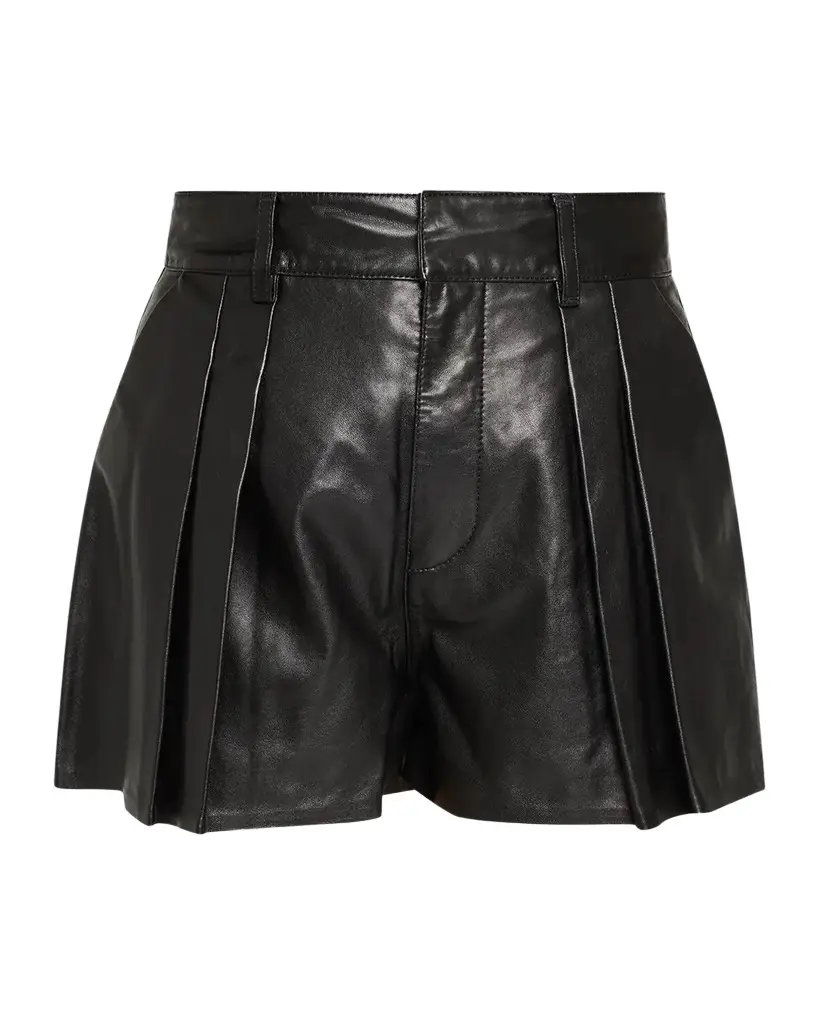 Frame The Leather Structural Shorts | Image 1 Frame The Leather Structural Shorts | Image 1