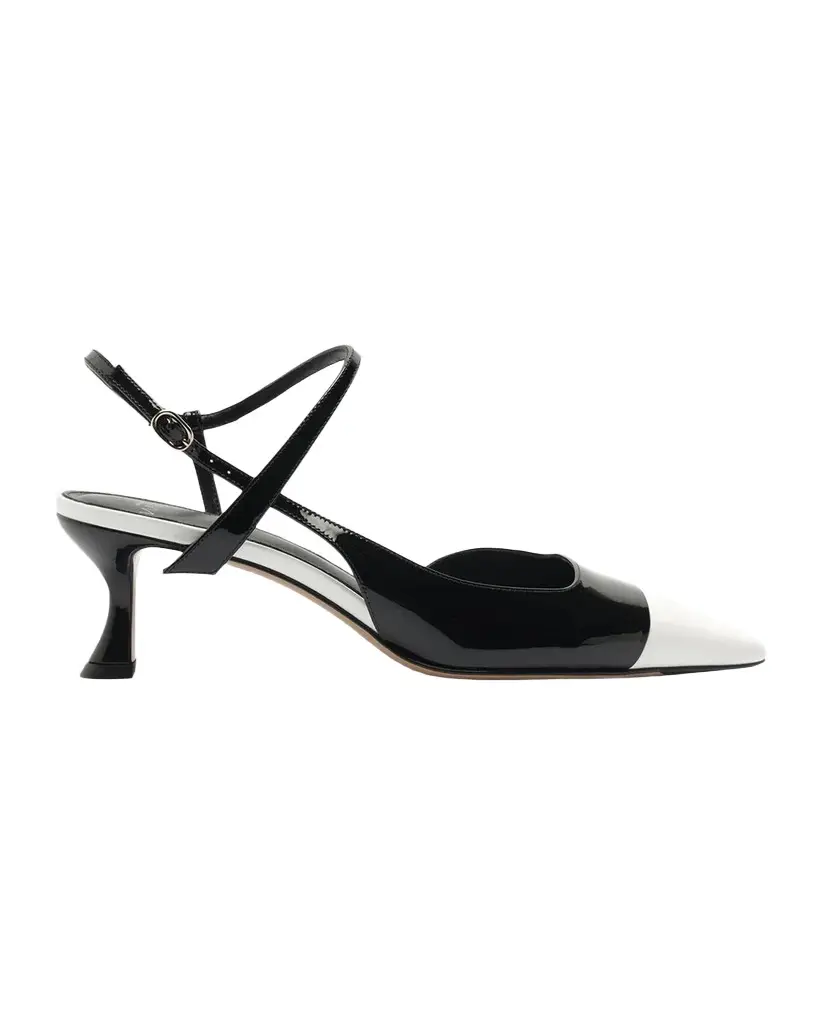 Alexandre Birman 60mm Tita Wrap Patent Leather Cap-Toe Pumps | Image 1 Alexandre Birman 60mm Tita Wrap Patent Leather Cap-Toe Pumps | Image 1