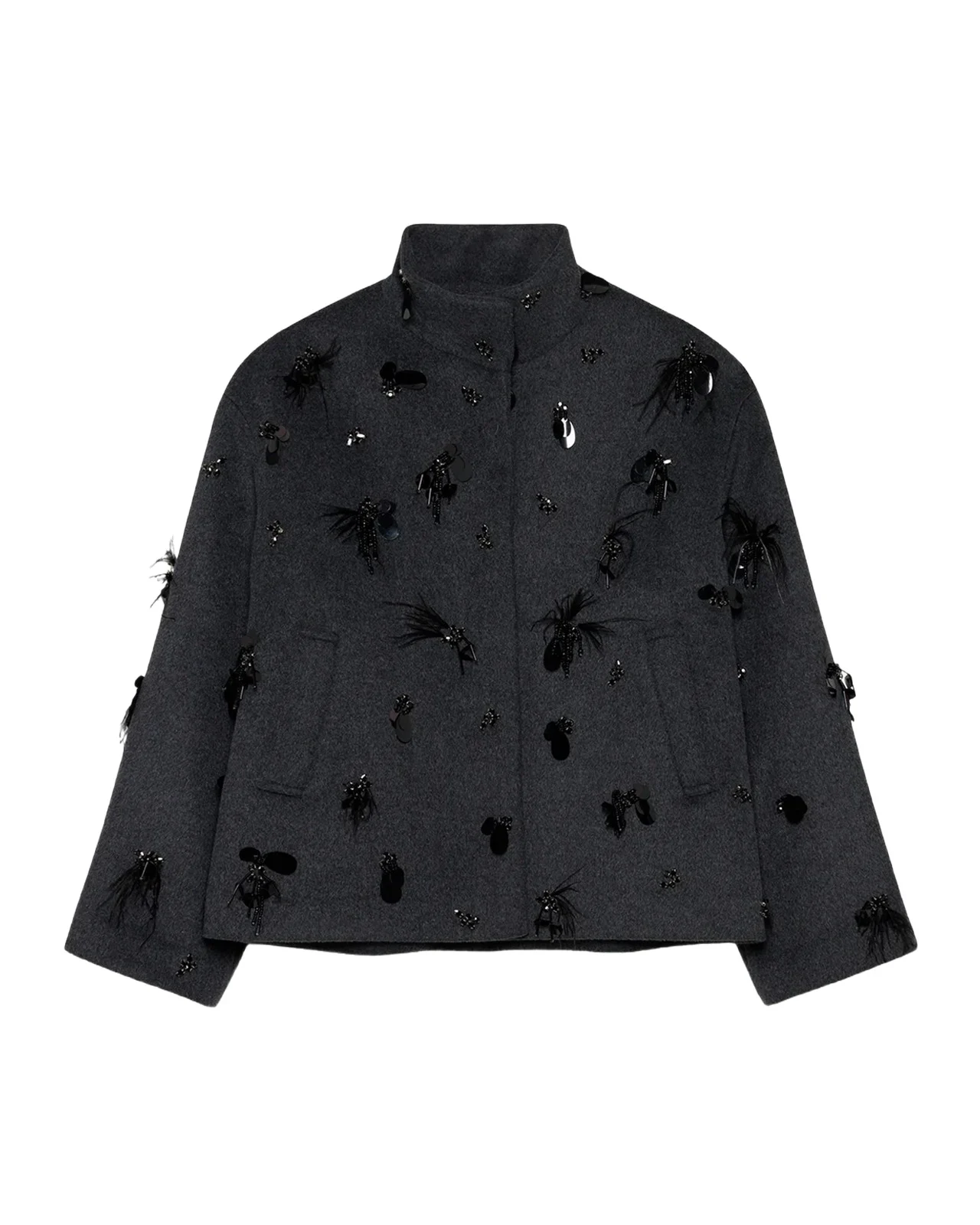 Siena Embellished Wool-Blend Jacket Siena Embellished Wool-Blend Jacket