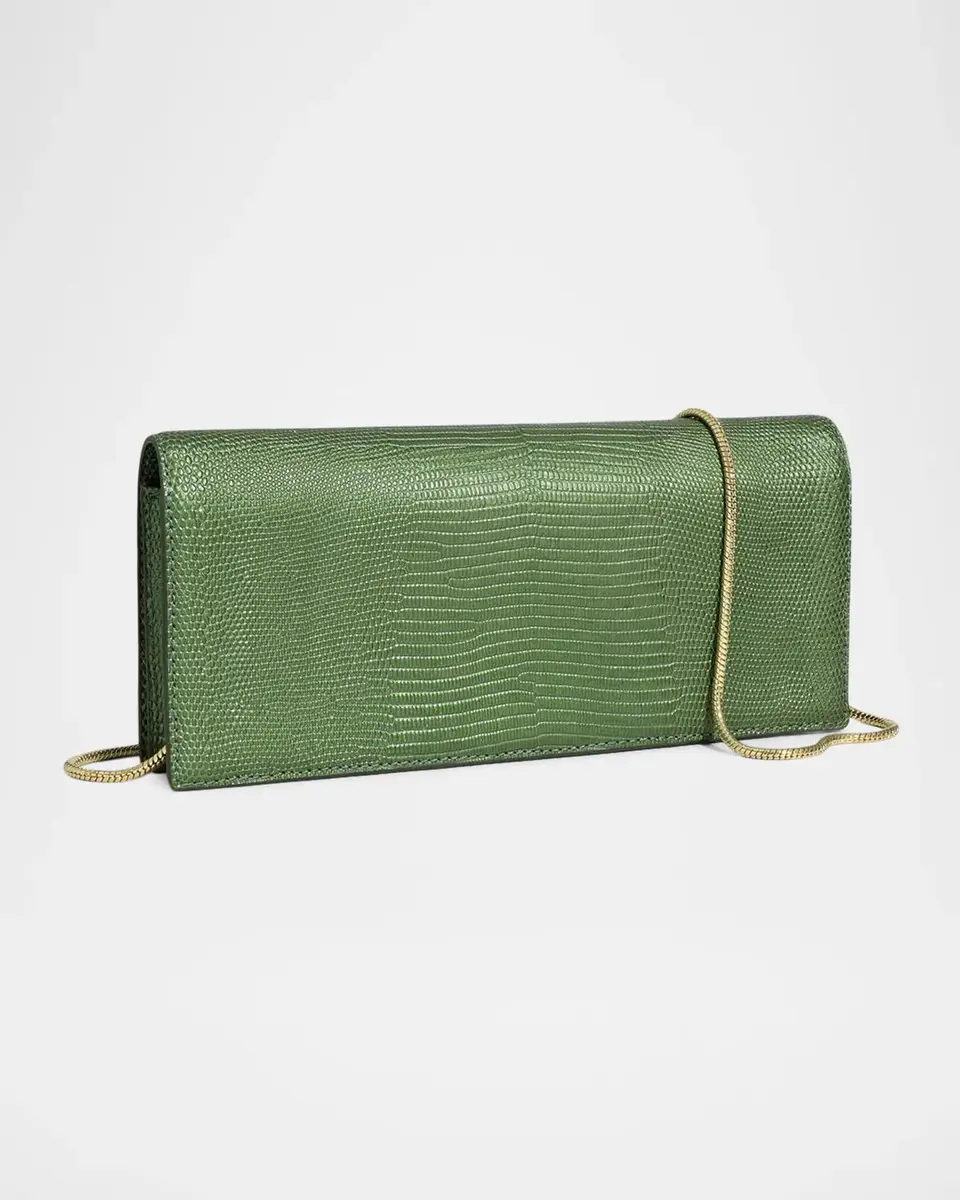 ALEXIS BITTAR Twisted Metal Lizard-Embossed Clutch Bag | Thumbnail 7 ALEXIS BITTAR Twisted Metal Lizard-Embossed Clutch Bag | Thumbnail 7