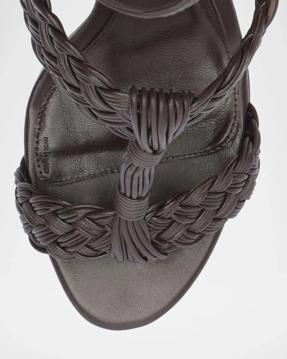 Alexandre Birman 110mm Thalia Woven Leather Platform Sandals | Thumbnail 3